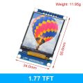 TZT 1.77 inch TFT LCD screen 128*160 1.77 TFTSPI TFT color screen module serial port module. 