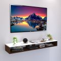Laminated 17mm Engineered Wood TV Entertainment Unit for Living Room Wall Mount/Wall TV Panel Set-Up Box Holder for 43 inch/Tv Unit Wall Mount. 