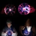 Magic Light Creative Beautiful Strange Plasma Ball 4 Inch Crystal Lightning Sphere Magic Crystal Lamp Magic Crystal Globe Decor. 