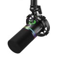 "Maono PD200X Dynamic USB/XLR Microphone with Teyun NBA 6 Adjustable Boom Arm Stand - Ideal for Podcasting, Streaming, and Recording". 