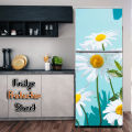 Fridge Door Sticker Self-adhesive Waterproof Sheet Renew your old Fridge and Decor your Home Removable. 