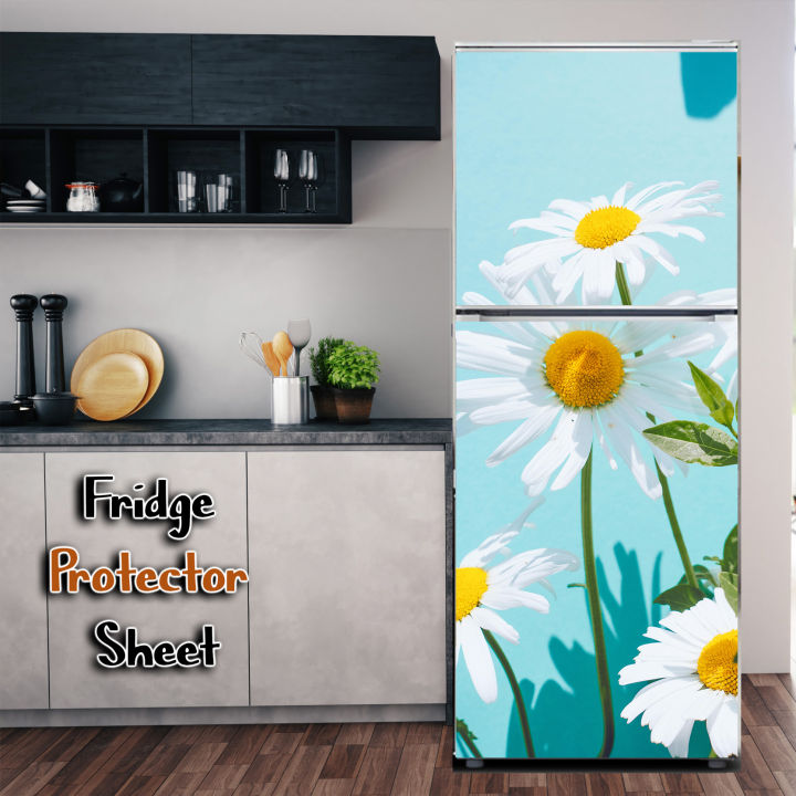 Fridge Door Sticker Self-adhesive Waterproof Sheet Renew your old Fridge and Decor your Home Removable