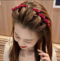 Fashion Velvet Bow Hair Clips Solid Color Girls Hair Accessories Back of Head Side Clips. 