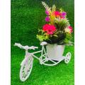 Cycle Decoration with Artificial Flower for Home Decor. 