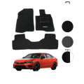 HONDA CIVIC RS 2022 CARPET CAR FLOOR MAT | HIGH QUALITY DIAMOND CARPET LOGO SERIES MATS. 