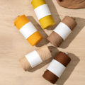 160g/Roll Lace Crochet Yarn Cotton Linen Thread Coarse Linen Thread Round Strand Hollow Cotton Yarn Thick DIY Hat Hand-woven. 