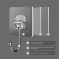15 Piece Towel Hook Waterproof Transparent Hooks for Hanging Heavy Duty Wall Hooks for Bathroom Shower Kitchen. 