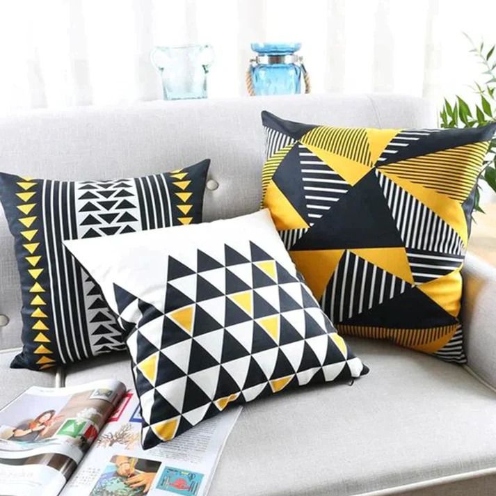 JAZAYN DANISH  GEOMETRY 3 CUSHION COVER