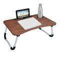 Foldable E-Laptop Bed Pro Table Computer Table Floor table Laptop table Drawing desk Bed Table Foldable Table Notebook Stand Reading Holder Breakfast Serving Bed Tray with Tablet Slots 40 x 60 cm or 16 x 24". 