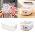 Multifunctional Fresh Food Storage Container Fridge Organizer Partitioned for Bread Fruits. 