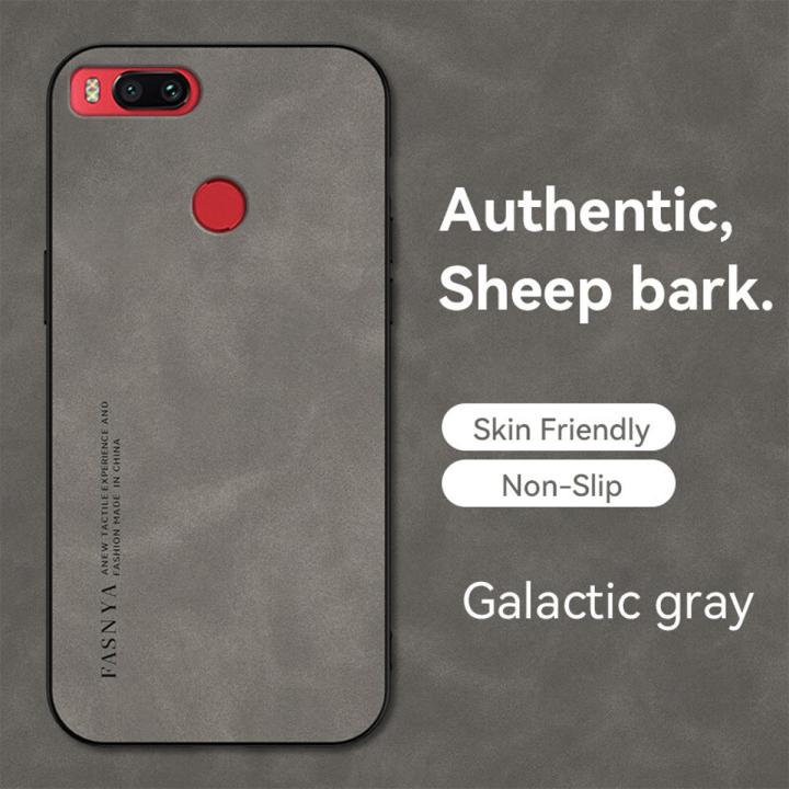 AnDyH Lambskin Phone Case For Xiaomi Mi A1 5X 2017 Luxury Business Style Casing Non-slip Phone Cover Shell Top Seller