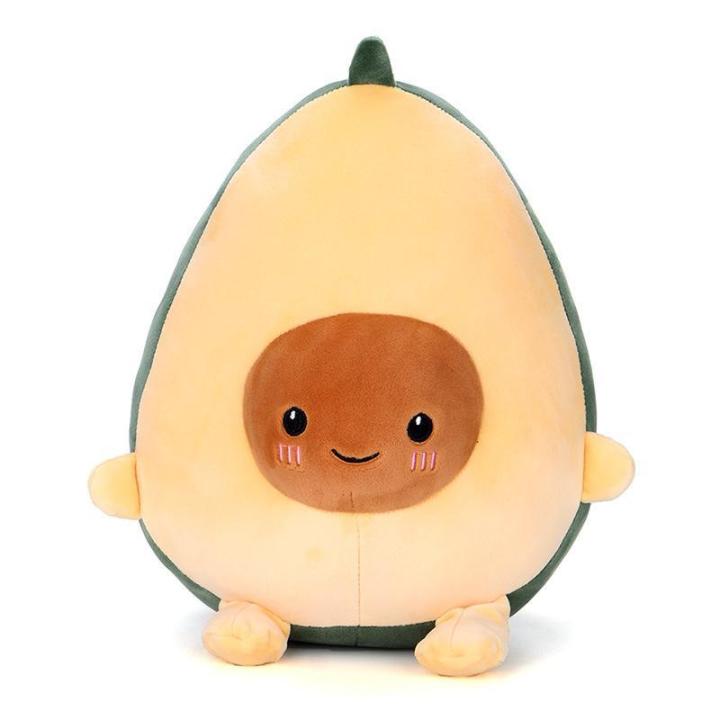 Fruit Plush Doll Cute Avocado Pillow Christmas Gift Birthday Present Huggable Pillow for Kids Girls Boys