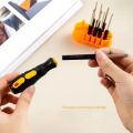 【Footprint】 8In1 Set Interchangeable Screwdriver Set With Case Stanley Cushion Handle Magnetic Screwdriver Setmulti-Purpose Screwdriver Set Professional Repairing Tool Kits Precision Screwdriver Set Multifunction. 