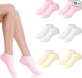 Silicone Moisturizing Heel Socks for Dry Cracked Feet Reusable Gel Foot Care Sleeves. 