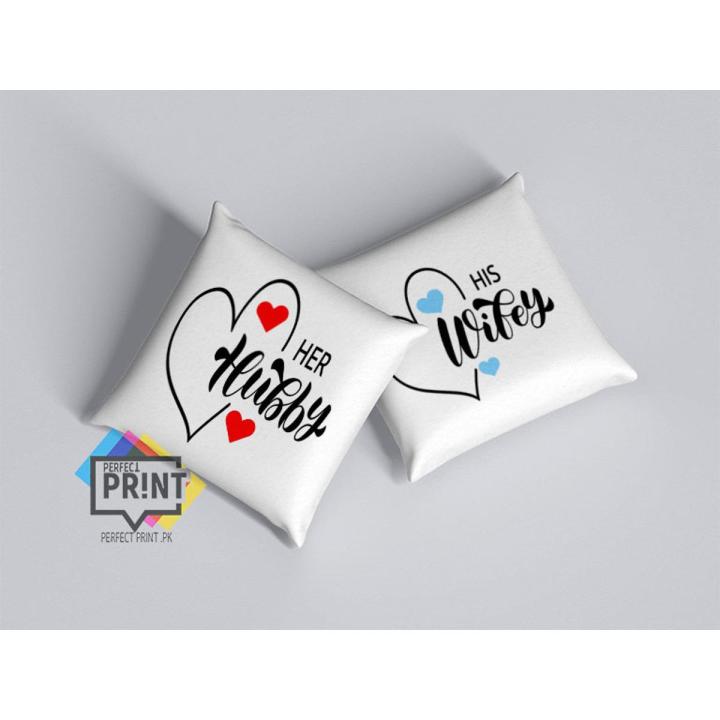 Husband and Wife Cushion , Husband and Wife Gifts, Hubby Wifey Cushion , Mr and Mrs, Bridal Shower Gift, Anniversary Gift, Wedding Cushion