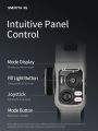 Zhiyun Smooth 5S Phone Gimbal, 3-Axis Smartphone Stabilizer with Built-in Fill Light, AI Face Tracking for iPhone and Android, YouTube TikTok Video, Gray. 