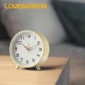 Retro Alarm Clock Vintage Analog Alarm Clock with Night Light Silent Snooze Function Battery Operated Bedroom Clock Silent Alarm Clock. 