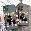 UCUC for Samsung Galaxy A20 / A30 Back Cover Anime Luffy Frosted Transparent Hard Phone Case Thin Shockproof Full Cover Camera Protect Case. 