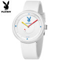 Play Boy Watch for Women Silicone Strap Korean Style Simple and Popular All Over the World  Authentic 30m Waterproof 3059. 