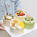 Silicone Mini Cake Molds 4 Inch Round Baking Pan Non-Stick Silicone Baking Mold Bakeware Pan Reusable Blue, Set of 6. 