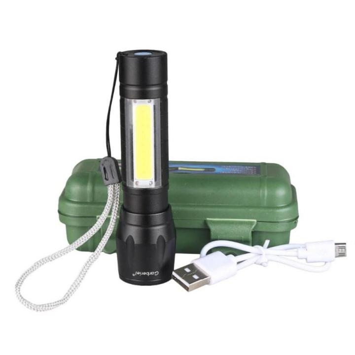 Mini USB Rechargeable Flashlight Torch Zoom Lamp, High Quality Torch Light, Bright Light Function