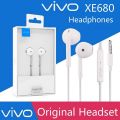 XE680 In-Ear Wired Headset Earphone In White. 