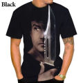 RAMBO Movie 3D Printing Men's and Women's T-shirt Fashion Trend Casual Personality Street Harajuku Funny Short-sleeved Top. 