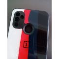 For One Plus Nord N100 Back Cover Glass Back 3D Design Inside Soft Case for Girls and Boys 1 +Nord N100. 