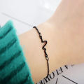 Heartbeat Woman Stainless Steel Bracelet Jewelry. 