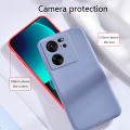 Biruiqu For Xiaomi Mi 13T 13T Pro Case Liquid Silicone Soft Gel Rubber Shockproof Cover. 