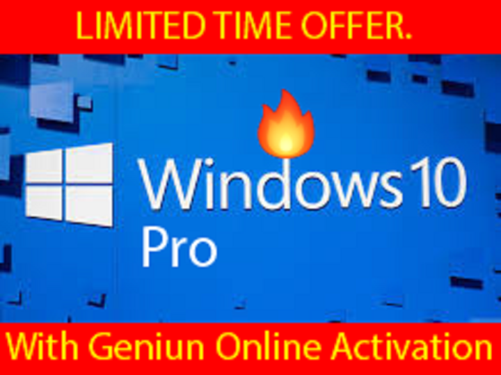 WINDOWS 10 PRO Latest version with online micro.soft activation 64 bit