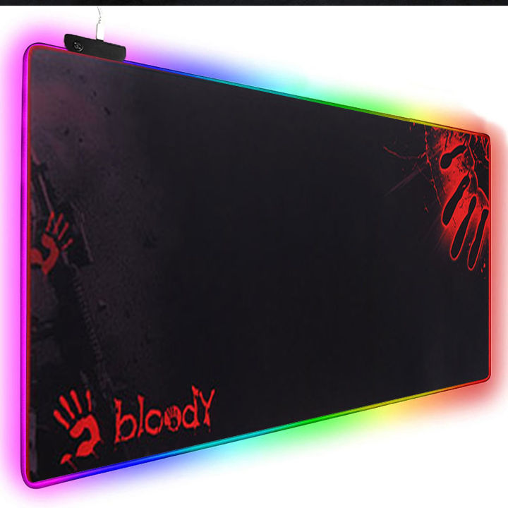 Imported RGB Gaming Mouse Pad with 14 RGB Spectrum Mode Large Extended soft led mousepad For Pro Gamers PC laptop Gaming Mousepad