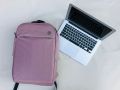 Laptop Parachute  Bag, Men Laptop Backpacks Joy Start With HP Logo Shoulder Bags For Boys - Fashion Backpack For College & University and School -Traveling Bags. Colors (Grey & Pink). 