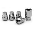 1 Set - Anti Theft Wheel Nuts Lock (M12 x 1.5) (Universal Open Ended Wheel Nut Lug - Car Wheel Nuts Lock with Unique Key). 
