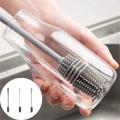 1Pcs Soft Rubber Cup Brush Kitchen Cleaning Tools Long Handle Drink Wineglass Bottle Glass Cup Washing kitchen cleaning tools. 