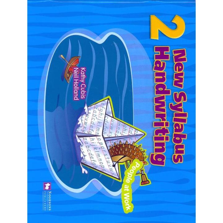 New Syllabus Handwriting 2, English Handwriting Books for Children, Primary School Handwriting Books, Get Better Handwriting while Learning About Professions, People At Work Handwriting Book, Noorsons English Handwriting Book