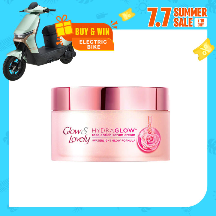 Glow & Lovely - Hydraglow Rose Enrich Serum Cream - 60G