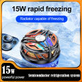 GT31 Magnetic + Back Clip (2 in 1) Phone Cooler Mobile Phone Cooling Fan Semiconductor Phone Radiator Fan - Heat Sink Game Cooler System Mobile Cooling Fan Gaming Case Cold Wind Handle Cool Semiconductor Fan For PUBG Phone Cooler , FREEFIRE. 