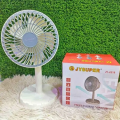JY-2218 Professional Multicolor Rechargeable Portable Mini Table Fan  4000mah 10 hours backup AC DC rechargeable fan jy super Strong Wind Left to Right Oscillating Angle 45 Degrees jy 2218 03 battery. 