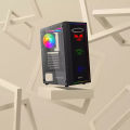 BOOST PEACOCK GAMiNG PC CASE BLACK WiTH STYLiSH Pen. 