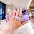 For Realme C11 Back Cover with 3D Love Heart Wristband Chain Fashion Bracelet Shiny Plating Phone Case Soft Silicone Bumper Protective Cover. 