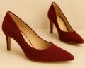 Maroon Court Shoes / Burgundy Elegance Pumps / Scarlet Stiletto Courts. 