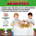 Minecraft Magnetic Cube Building Blocks: DIY Educational Set Kids - Creative and Fun for Imaginative Figure Block. 