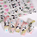 1Pcs Cartoon New Embossed Panda Nail Stickers Art Stickers Nail Art Decoration SUPER BABY. 