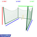 Cricket Net - 100 X 10 Feet - Outdoor Net Practicing. 
