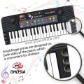 Electronic Piano Keyboard with Mini Microphone- 37 Keys Portable Keyboard Educational Musical Toy Interactive Teaching. 