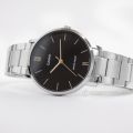 Original Casio - MTP-VT01D-1BUDF - Stainless Steel Watch for Men. 