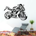 size- 2 x 1.5 Feet - BEAUTIFUL - BLACK - HEAVY BIKE FOR RACING style WALL STICKERS, decal, vinyl for boys ,home, room, bedroom, office, DECOR LOVERS - Black- Lucky garnet. 