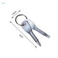 Keychain Mini Screwdrivers Flat Head Cross and Head Screwdriver Set with Keyring for. 