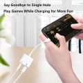 USB Type C to 3.5mm Audio Adapter With Charging Port 2 in 1 Dual Port Aux Headphone Jack Connector For Type-C Models | Earphone Converter Aux Audio Sound Cable With Type-C Charging Jack Headset Splitter Music Converter - High Quality. 